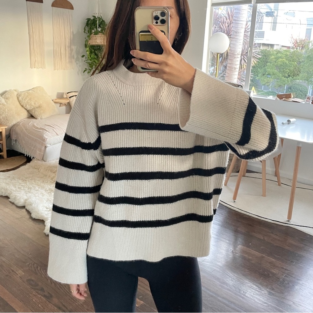 Zara striped sweater size S